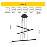 Opviq L1244 - black black chandelier | ePonuda.com