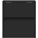 vidaXL Zidni TV ormarići s LED svjetlima 2 kom crni 41x31x45 cm | shoptok.hr