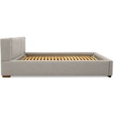 Scandic Svijetlo sivi tapecirani bračni krevet s prostorom za odlaganje s podnicom 140x200 cm Dreamer – | shoptok.hr