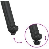 Vrtna stolica 2 pcs Crna 55 x 56,5 x 91cm Aluminij | shoptok.hr