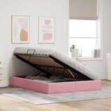  Otomanski krevet s pohranom Ružičasta 140 x 200 cm Baršun | shoptok.hr