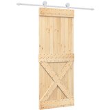 vidaXL Klizna vrata s priborom za montažu 80 x 210 cm masivna borovina | shoptok.hr