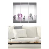 Wallity MDF122435 multicolor decorative mdf painting (3 pieces) Cene