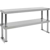 vidaXL Kuhinjski radni stol s policama 120x60x150 cm nehrđajući čelik | shoptok.hr