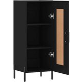  Komoda crna 34 5 x 34 x 90 cm od konstruiranog drva | shoptok.hr