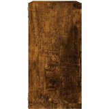  Zidne kockaste police 4 kom dimljeni hrast 30x15x30 cm | Eponuda.com