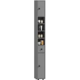 Kopalniška omara iverna plošča 20D x 20Š x 180V cm Siva, (5000279392)