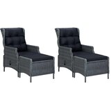  5-dijelni vrtni blagovaonski set tamnosivi | shoptok.hr