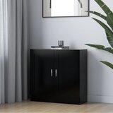 vidaXL Knjižna omara črna 82,5x30,5x80 cm iverna plošča Cene