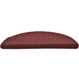vidaXL Tepisi za stepenice 15 kom crveni 56 x 17 x 3 cm | shoptok.hr