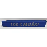 HEKA Zložljiv meter (napis: 100% moški, modre barve, 2 m)