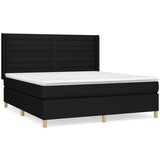Maison Chic Box spring postelja - Vzmetna postelja z vzmetnico črna 180x200 cm blago SL8190, (21886048) | Shoptok.si
