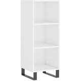  Komoda sjajna bijela 34,5 x 32,5 x 90 cm od konstruiranog drva | Eponuda.com