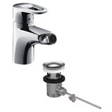 Hansgrohe Metropol E Chrome baterija (slavina) za bide sa odlivnim ventilom sifona pop-up 14272000 | ePonuda.com