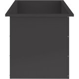  Vrtna posuda za sadnju s LED svjetlom Crna 50 x 100 x 48 cm Slike