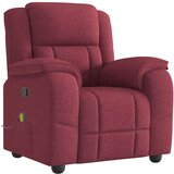 vidaXL Masažni naslonjač od tkanine crvena boja vina | shoptok.hr