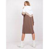 RUE PARIS Dress-RV-SK-7462.00-white-brown | Shoptok.si