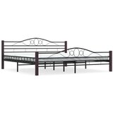 Furnova Posteljni okvir črn kovinski 200x200 cm, (21931454) | Shoptok.si