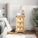 vidaXL Nočna omarica Corona 35x32,5x58 cm trdna borovina | Shoptok.si
