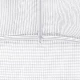  Staklenik s čeličnim okvirom bijeli 24 m² 6 x 4 x 2 m | shoptok.hr