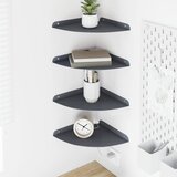  Lebdeća polica s policom 4 pcs Antracit 24 x 24 x 2,3 cm | Eponuda.ba