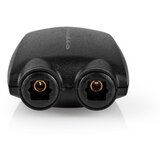 Nedis Toslink ženski do 2 ženskih digitalnih avdio optičnih adapterjev, Črna, (5000218649) | Shoptok.si