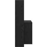 vidaXL Stol s policom Crni hrast 138.5 x 55 x 143 cm Konstruirano drvo | shoptok.hr