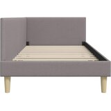  Kutni okvir kreveta s uzglavljem Sivo-smeđa 100 cm x 200 cm | shoptok.hr