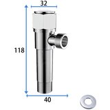 INF Podaljšan kotni ventil 118 mm z bakrenim jedrom in steblom, (22103681) | Shoptok.si