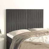  Posteljno vzglavje 4 kosa temno siv 72x5x78/88 cm žamet, (20952703) | Shoptok.si