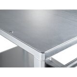 eurokraft pro montažni voziček, 2 nakladalni površini s pocinkano ploščo iz jeklene pločevine, nakladalna površina dxš 1050 x 700 mm, ogrodje svetlo m | Shoptok.si