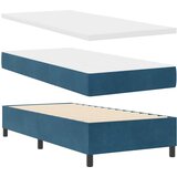  Krevet s opruga kutije s madracem Plava 90 x 190 cm Baršun | shoptok.hr