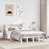  Krevet s regalom za knjige bez madraca bijeli 160x200cm od drva | shoptok.hr