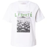 Rich & Royal Majica 'Liberté' siva / zelena / bela