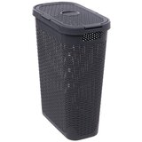 XXXL FIVE KOŠARA ZA RUBLJE S POKLOPCEM SLIM, 40L PP TAMNOSIVA Cijene