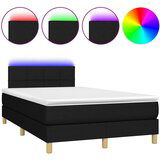  The Living Store Box spring postelja z vzmetnico LED črna 120x190 cm blago - Box Spring Postelja, (21450645) | Shoptok.si