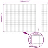 vidaXL Euro ograja 1,5x10 m cinkano jeklo | Shoptok.si