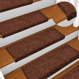 vidaXL Otirači za stepenice 10 kom 65 x 25 cm smeđi | shoptok.hr