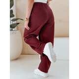 DStreet Spodnie damskie dresowe wide leg DRESMOOD PREMIUM bordowe | Shoptok.si