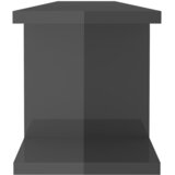  Zidne police 2 kom sjajne sive 90x18x20 cm konstruirano drvo | shoptok.hr