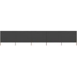 vidaXL vjetrobran s 5 panela od tkanine 600 x 120 cm antracit | shoptok.hr