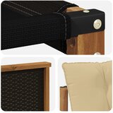  Srednja sofa za van Čvrsto drvo akacije Prirodna | shoptok.hr