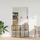  Vrata za pse 2 pcs Crna 80 x 80 cm Cinkani čelik | Eponuda.ba