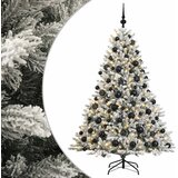  Umjetno božićno drvce s kuglicom 240 cm 300 LED lampica - Zelena i bijela 240 cm s LED-ima i crnim lopticama | shoptok.hr