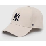 47 Brand Otroška baseball kapa MLB New York Yankees bež barva, BMVP17WBV