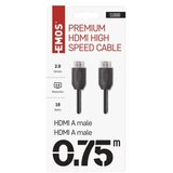 Kabel HDMI 2.0 A/M-A/M 0,75M | Shoptok.si