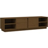 Maison Chic TV omarica - TV stojalo - Televizijska omarica medeno rjava 156x40x40 cm trdna borovina, (21698981) Cene