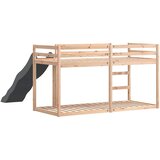  Krevet na kat s toboganom i ljestvama 90x190 cm od borovine | shoptok.hr
