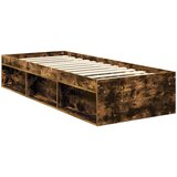  Krevetna konstrukcija s uzglavljem Dimljeni hrast 75 x 190 cm | shoptok.hr