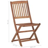  5-dijelni vrtni blagovaonski set od masivnog bagremovog drva | shoptok.hr